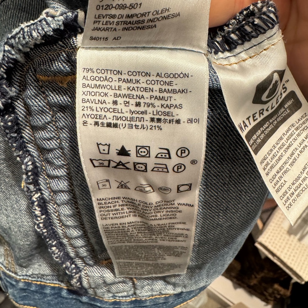 Levi Blue Denim Jacket - Picture 5 of 6